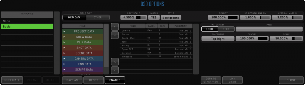 New OSD QTAKE Video Assist